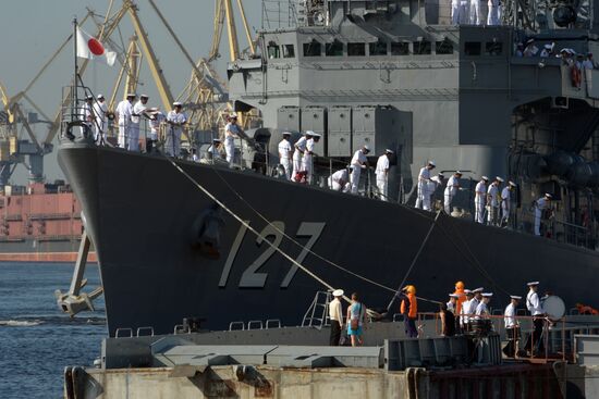 Japanese war ships visit St. Petersburg