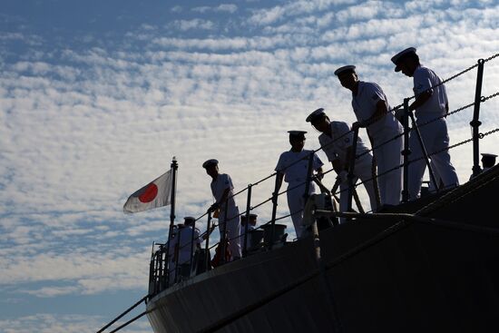 Japanese war ships visit St. Petersburg