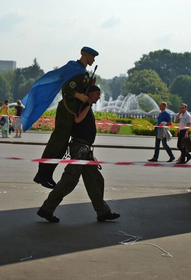 Preparations for Day of Airborne Forces in Moscow