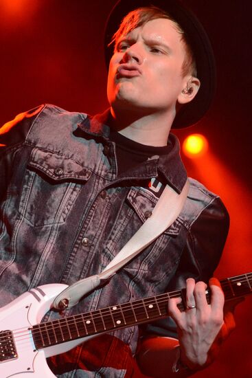 American rock band Fall Out Boy performs live in Moscow