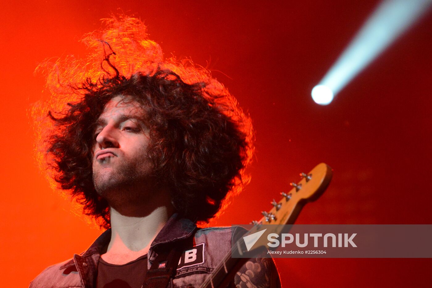 American rock band Fall Out Boy performs live in Moscow