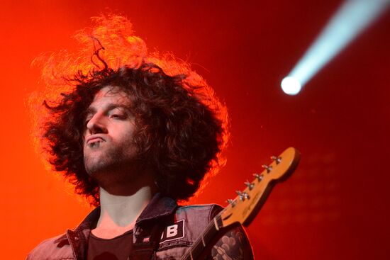 American rock band Fall Out Boy performs live in Moscow