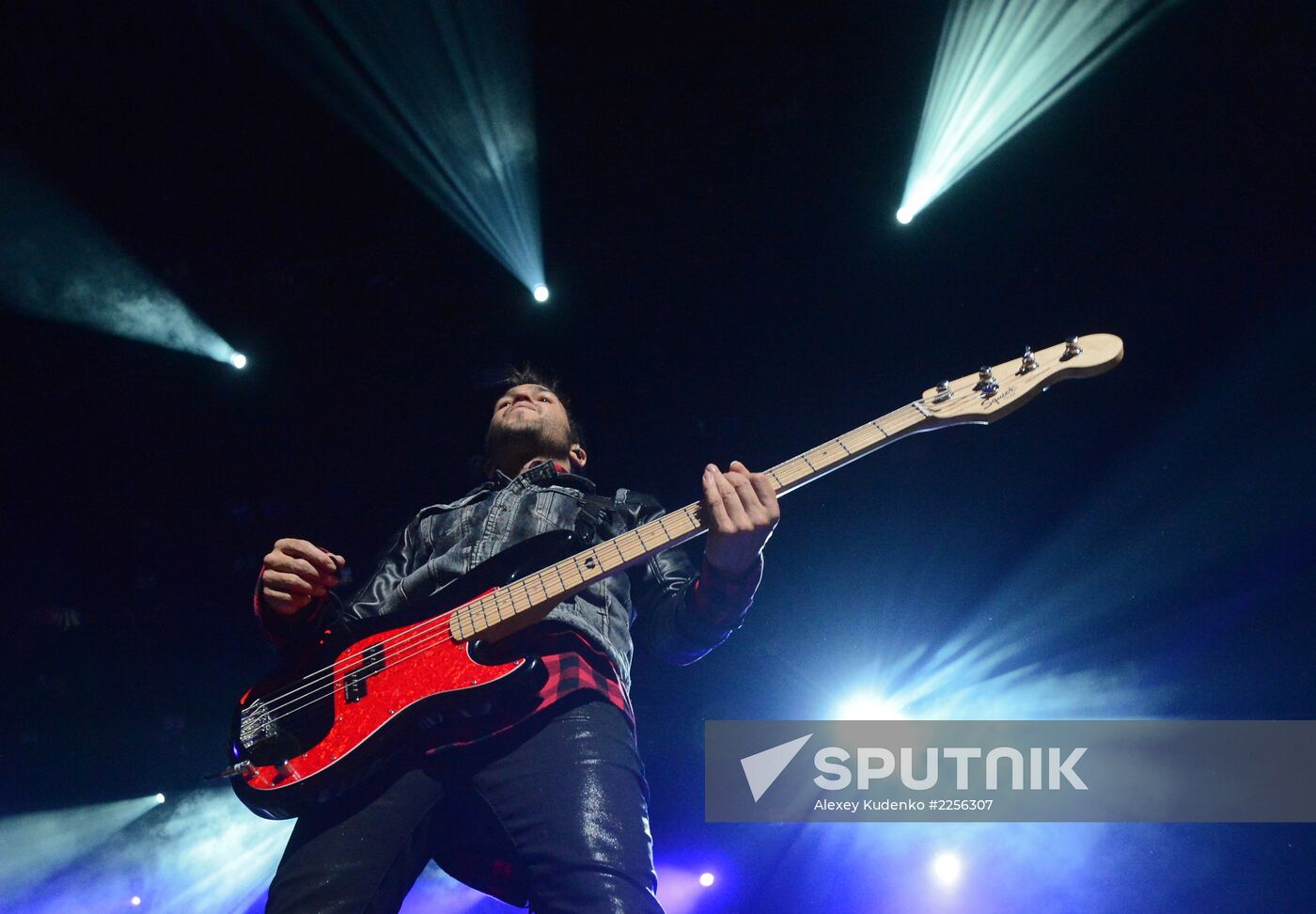 American rock band Fall Out Boy performs live in Moscow