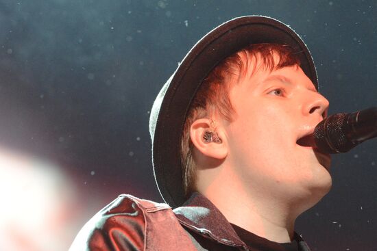 American rock band Fall Out Boy performs live in Moscow