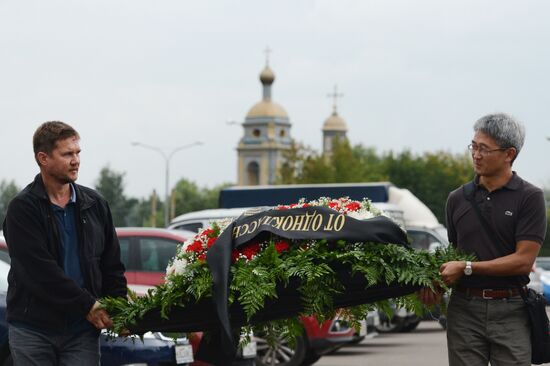 Funeral of co-founder Ilya Segalovich