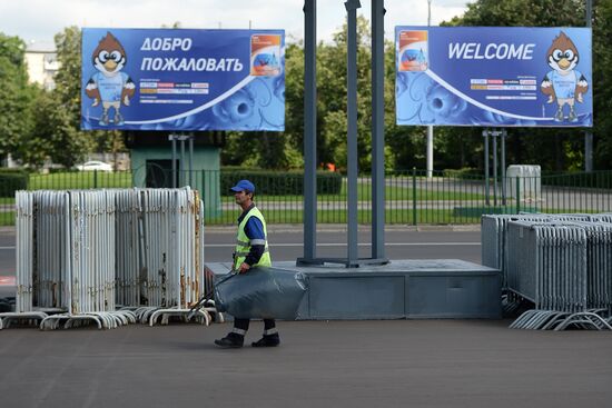 Preparations for World Athletics Championships in Luzhniki
