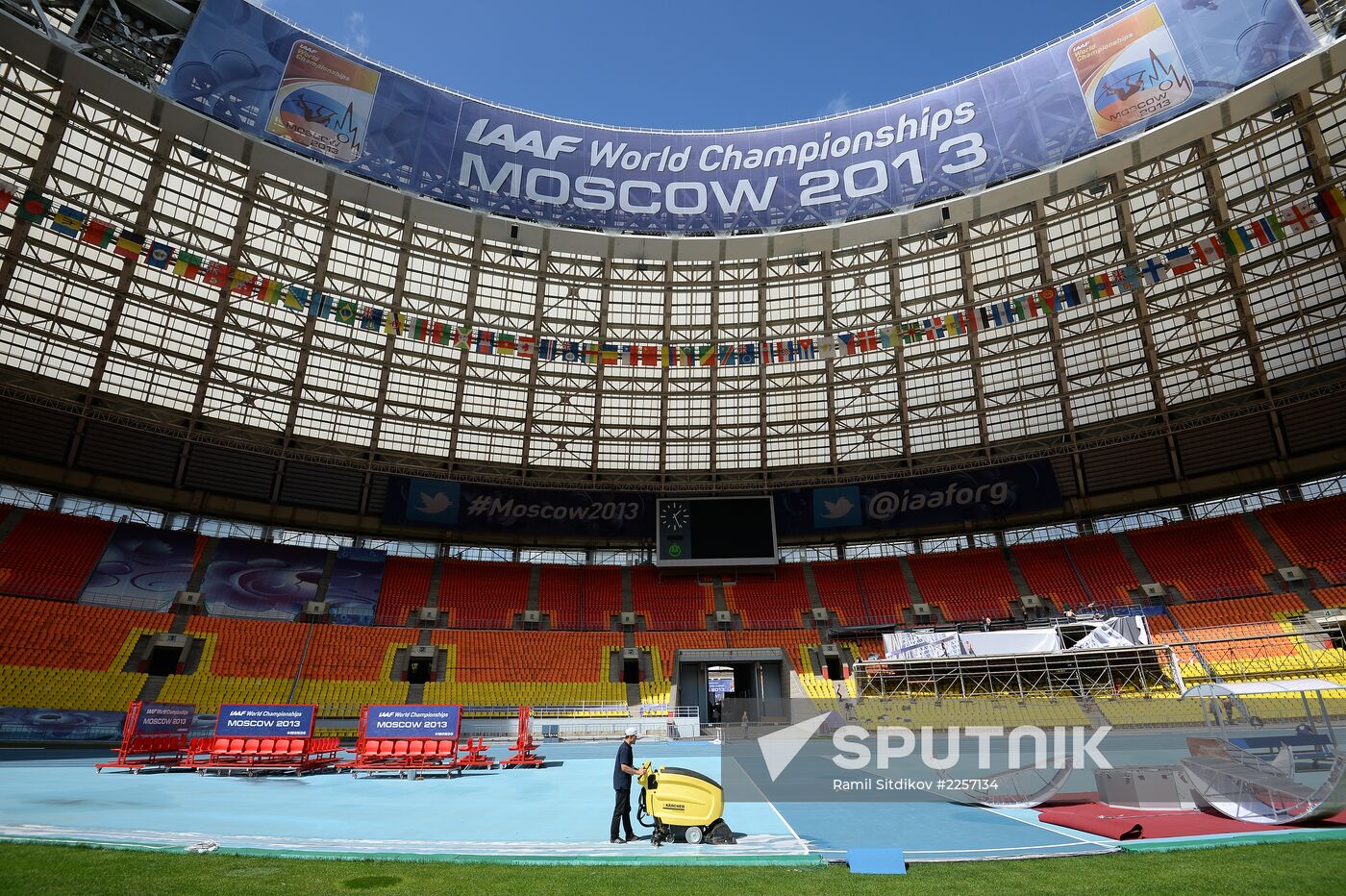 Preparations for World Athletics Championships in Luzhniki