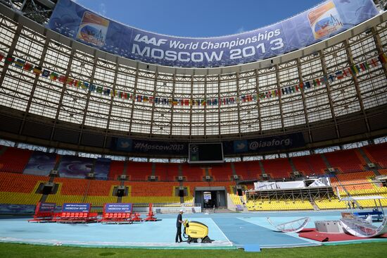 Preparations for World Athletics Championships in Luzhniki