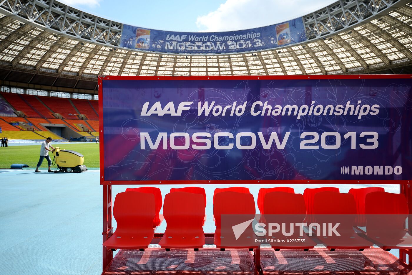 Preparations for World Athletics Championships in Luzhniki