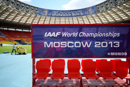 Preparations for World Athletics Championships in Luzhniki