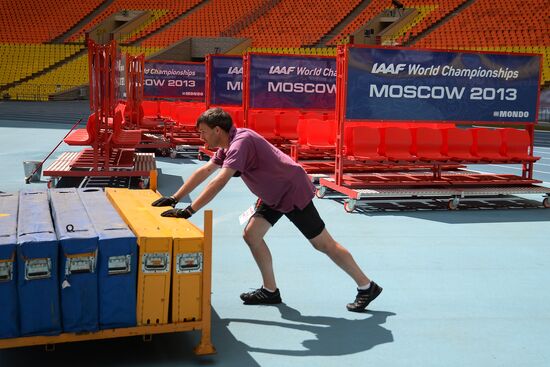 Preparations for World Athletics Championships in Luzhniki