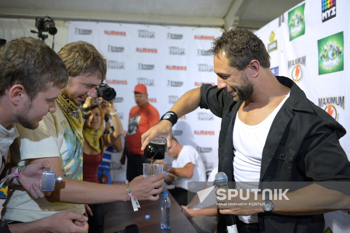 Press conference of Bloodhound Gang group at Cubana festival