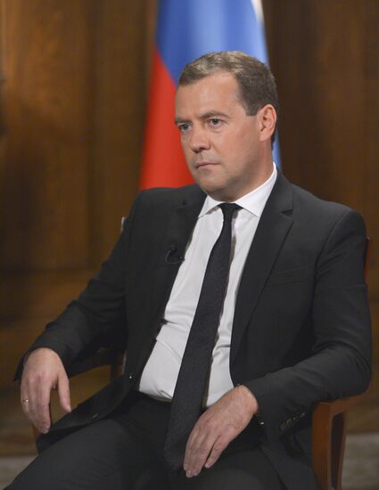 Dmitry Medvedev gives interview to Rustavi 2 TV company