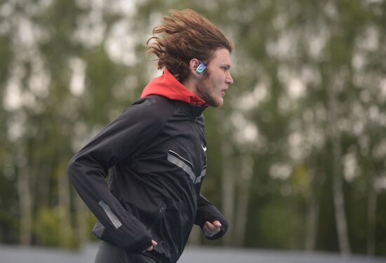 Athletics. Training session of Russian national team