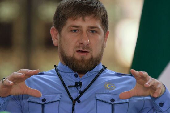 Ramzan Kadyrov meets the press