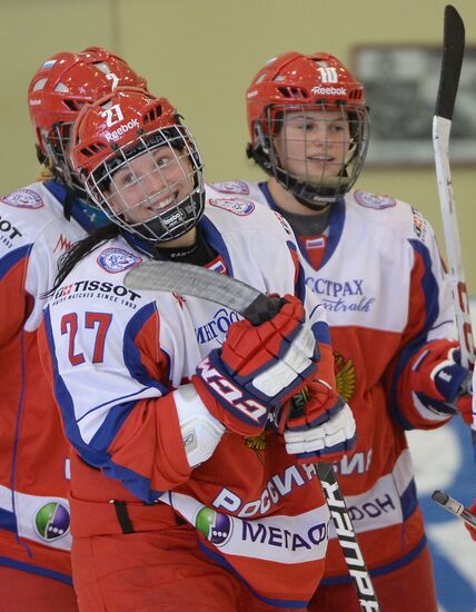 Hockey. Russian women's national team's friendly match