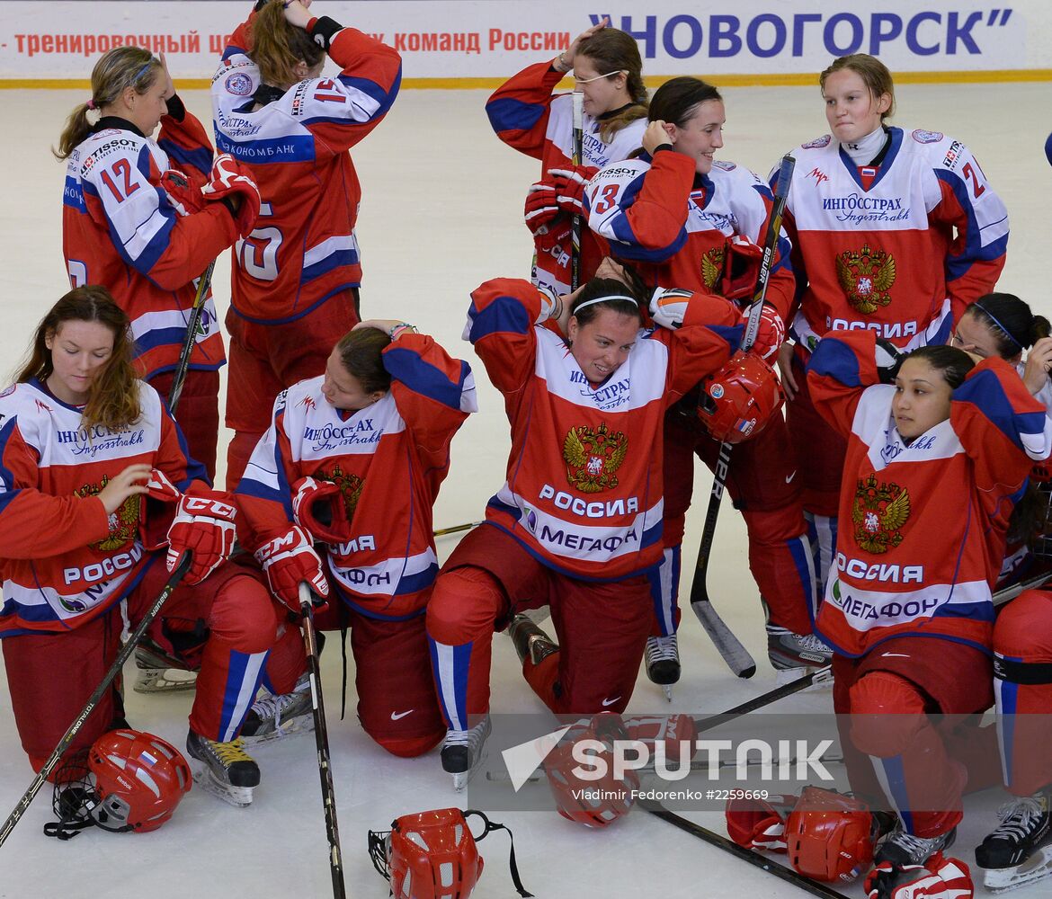 Hockey. Russian women's national team's friendly match