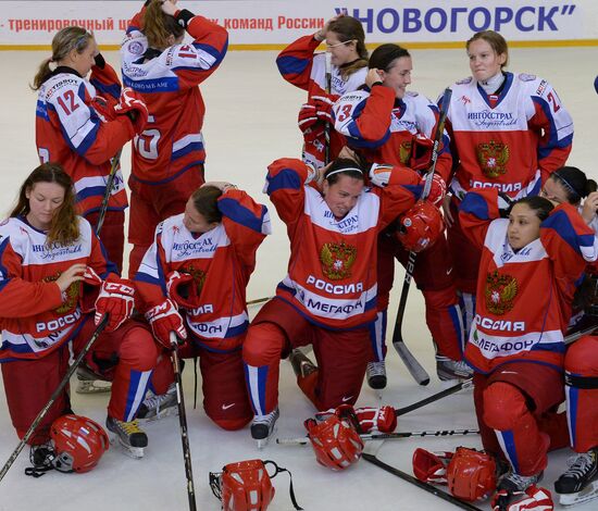 Hockey. Russian women's national team's friendly match