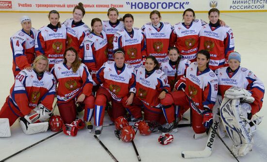 Hockey. Russian women's national team's friendly match