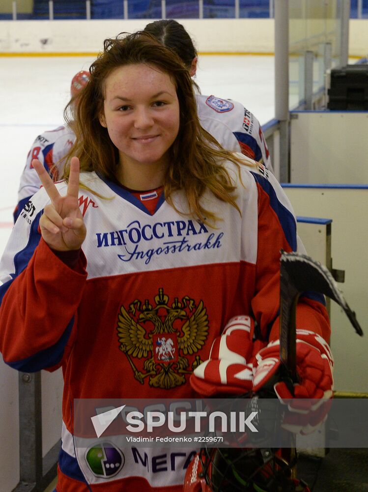 Hockey. Russian women's national team's friendly match