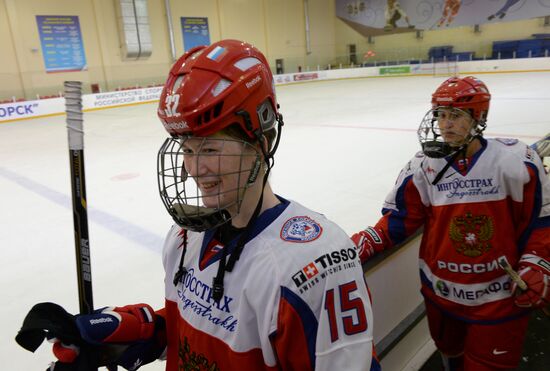 Hockey. Russian women's national team's friendly match