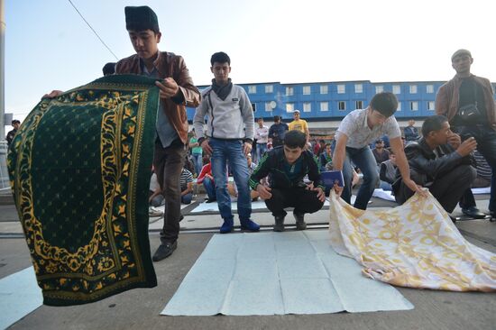 Eid al-Fitr celebration in Moscow