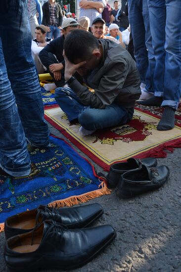 Eid al-Fitr celebration in Moscow