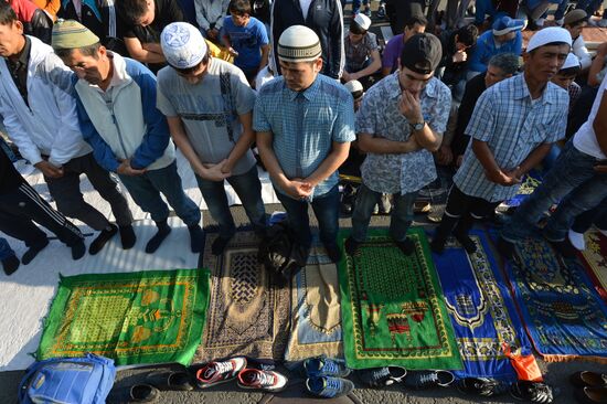 Eid al-Fitr celebration in Moscow