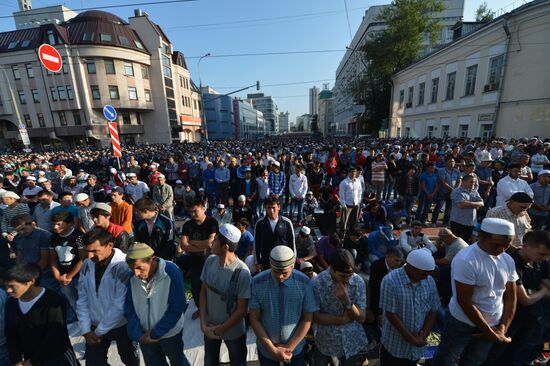 Eid al-Fitr celebration in Moscow