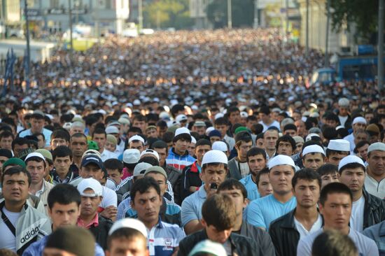 Eid al-Fitr celebration in Moscow