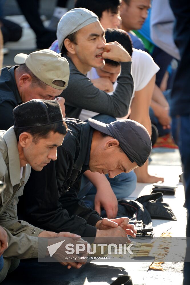 Eid al-Fitr celebration in Moscow