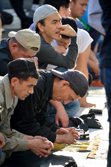 Eid al-Fitr celebration in Moscow