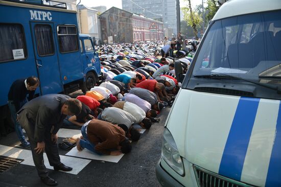 Eid al-Fitr celebration in Moscow