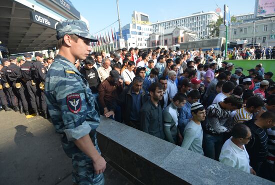 Eid al-Fitr celebration in Moscow