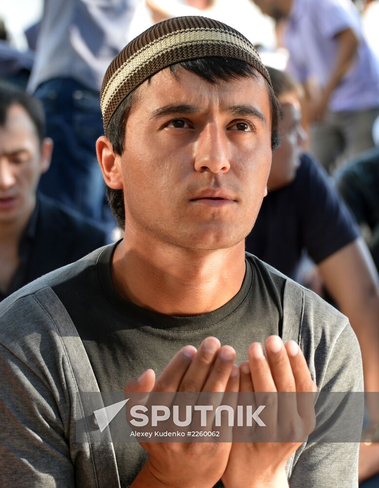 Eid al-Fitr celebration in Moscow