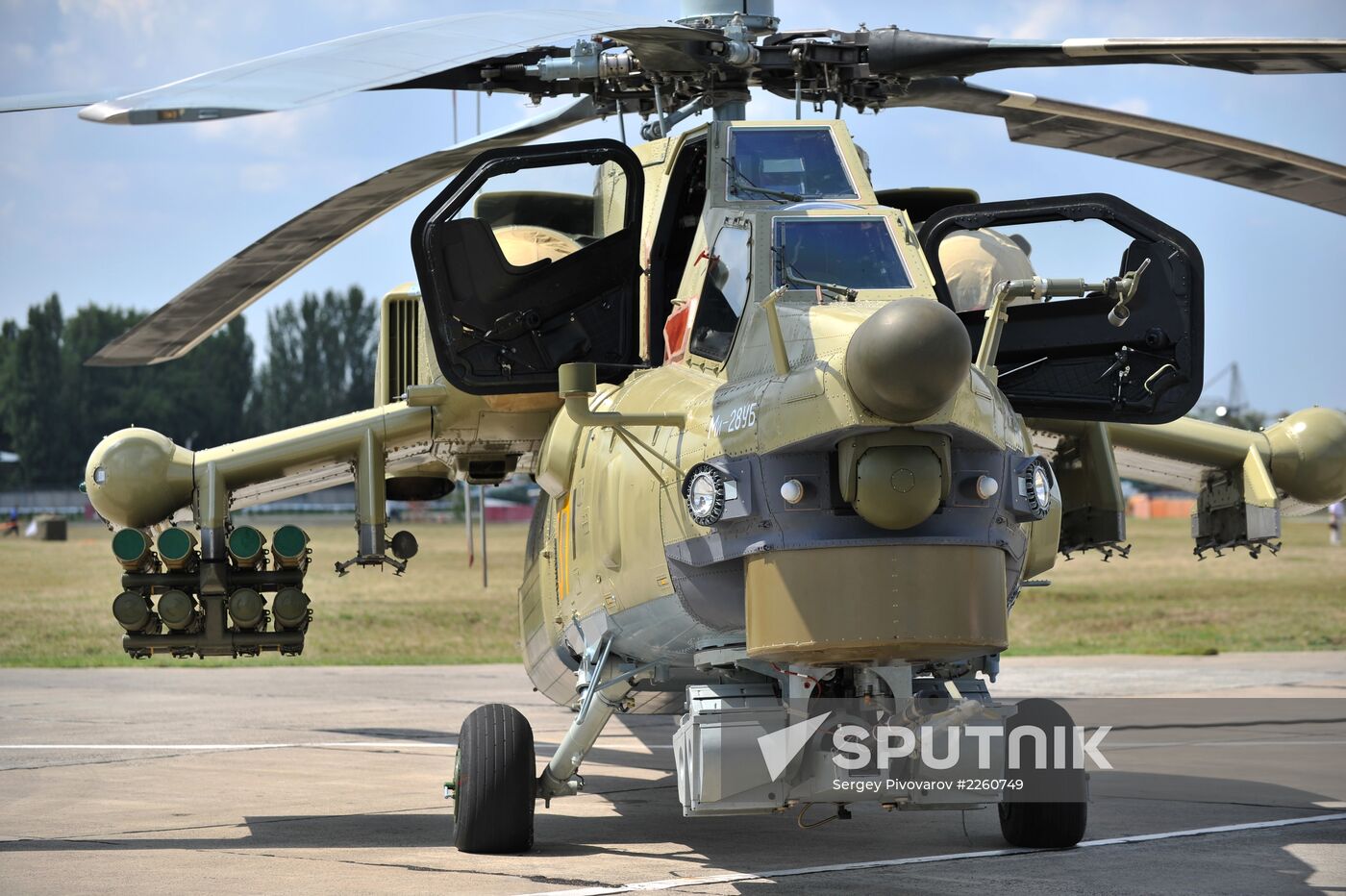 First demonstration flight of Mi-28UB helicopter