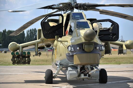 First demonstration flight of Mi-28UB helicopter