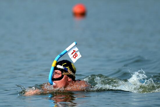 Underwater sport. CMAS 2013 Games. Marathon