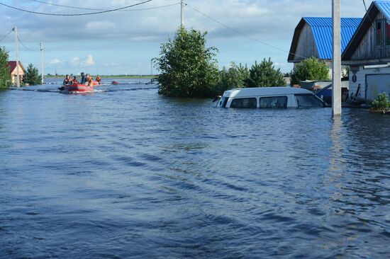 Number of flooded houses increases in Amur region