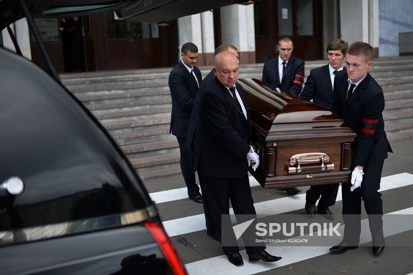 Farewell ceremony for hockey coach Vasily Tikhonov