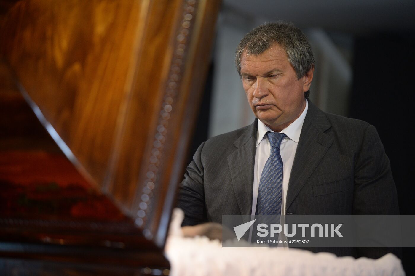 Farewell ceremony for hockey coach Vasily Tikhonov