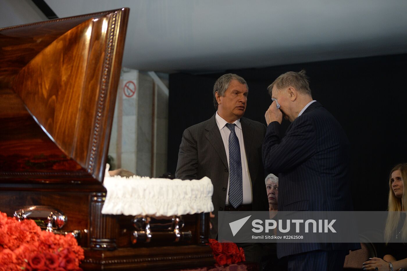 Farewell ceremony for hockey coach Vasily Tikhonov