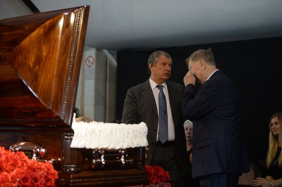 Farewell ceremony for hockey coach Vasily Tikhonov