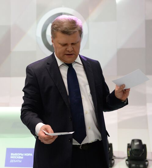 Moscow mayoral candidates' televised debate