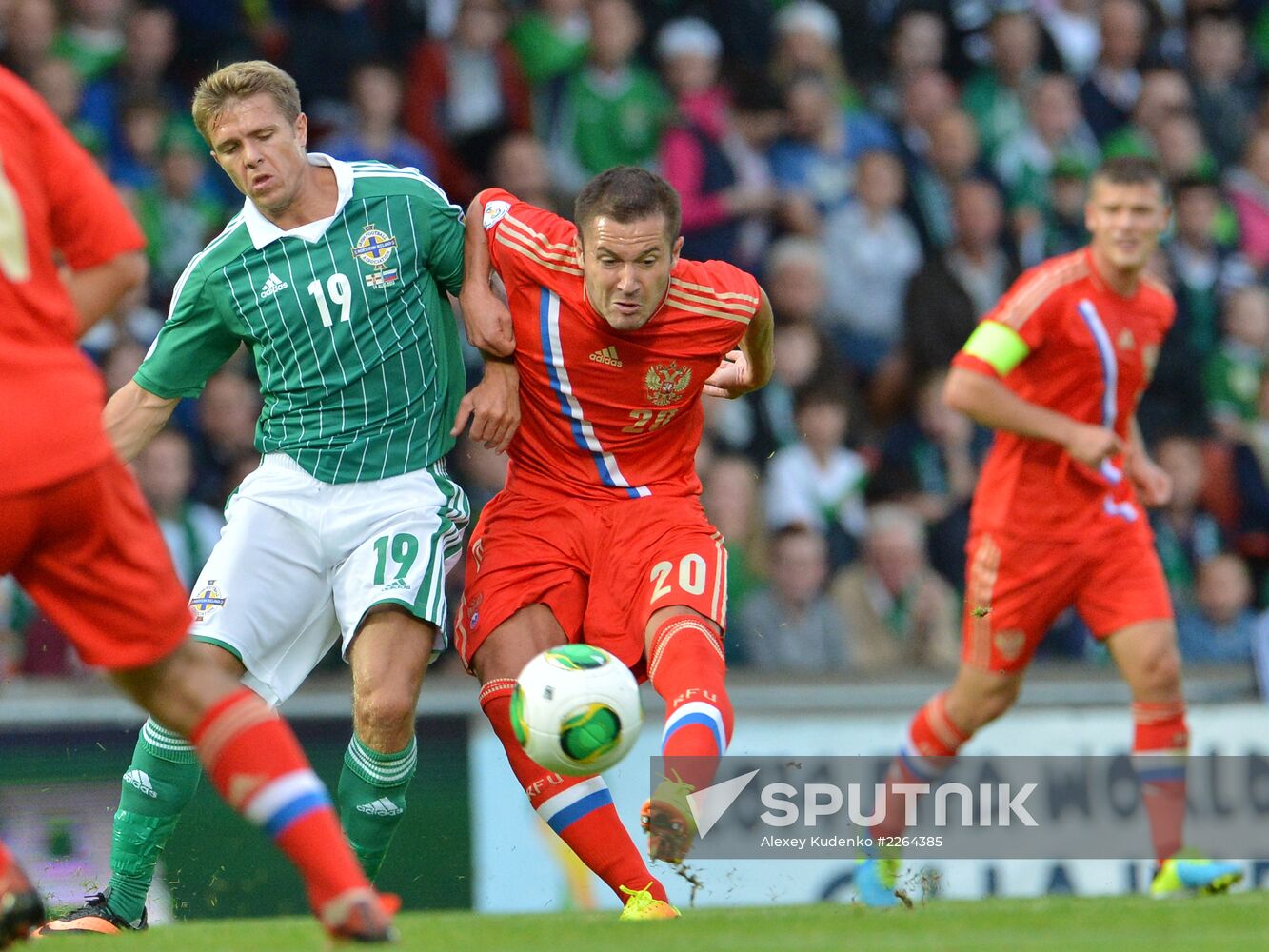 Football. Qualifying round 2014 World Cup. North Ireland-Russia