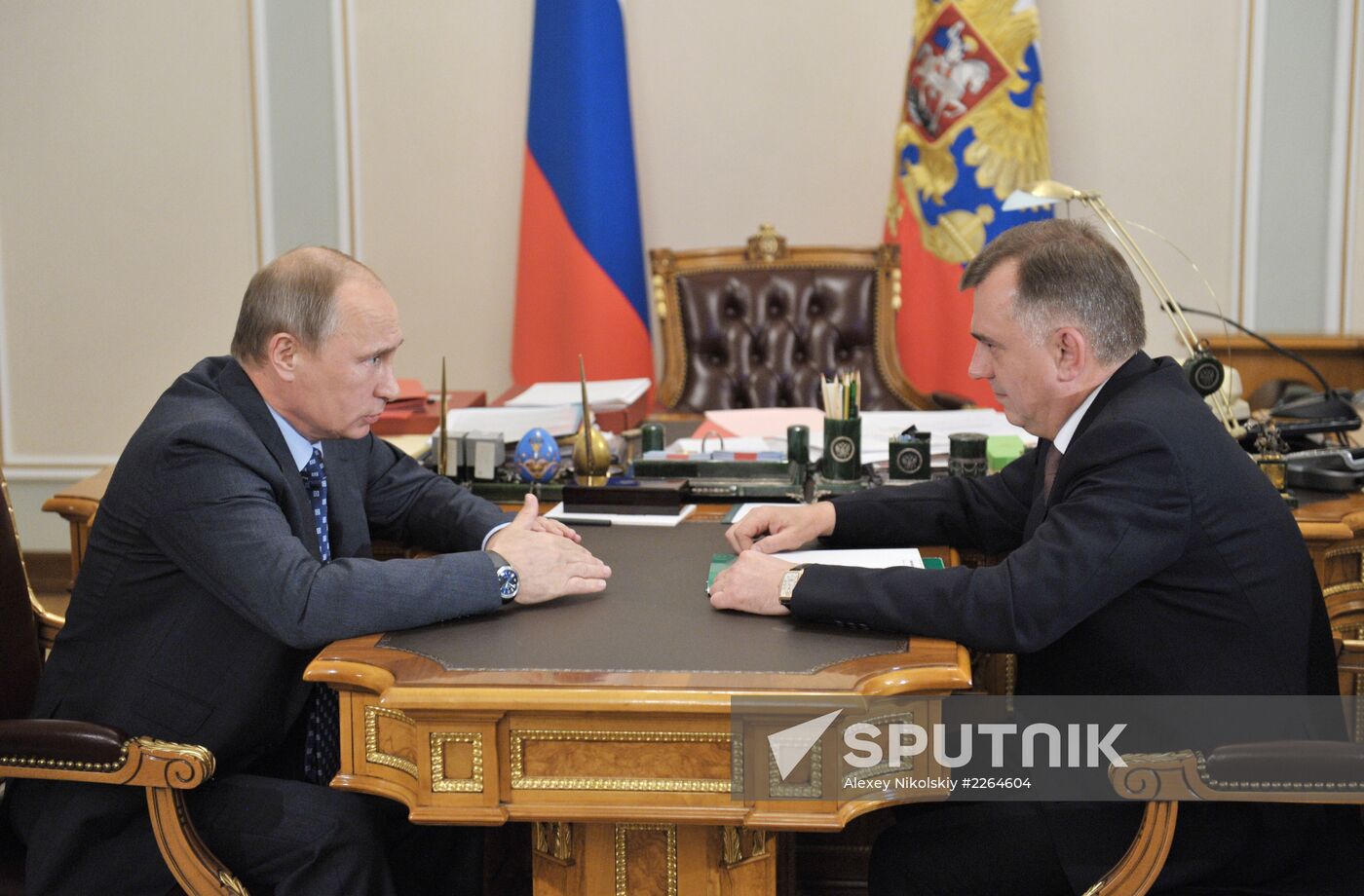 Vladimir Putin meets with Vladimir Kulishov