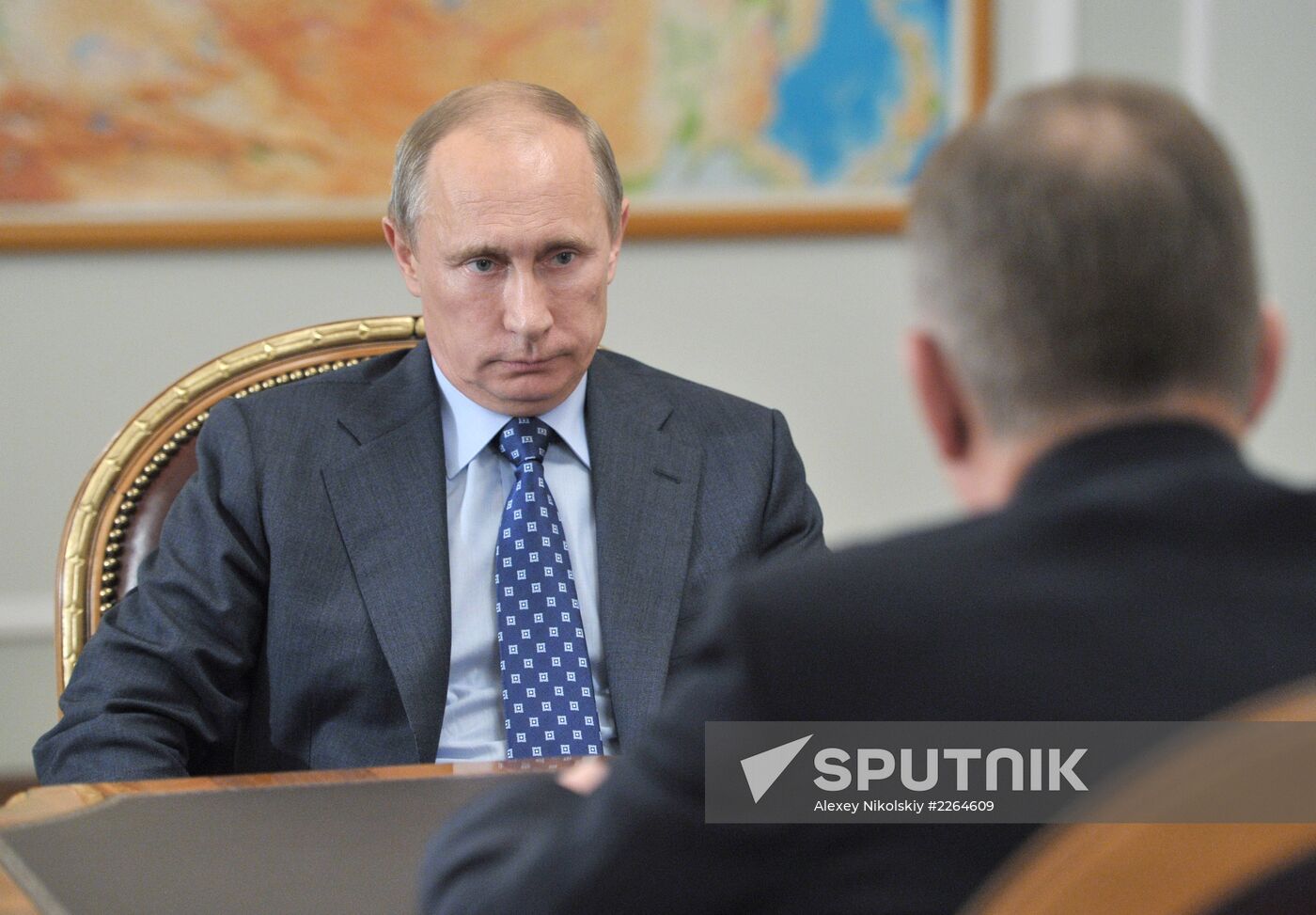 Vladimir Putin meets with Vladimir Kulishov