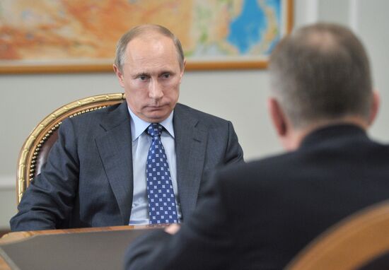 Vladimir Putin meets with Vladimir Kulishov