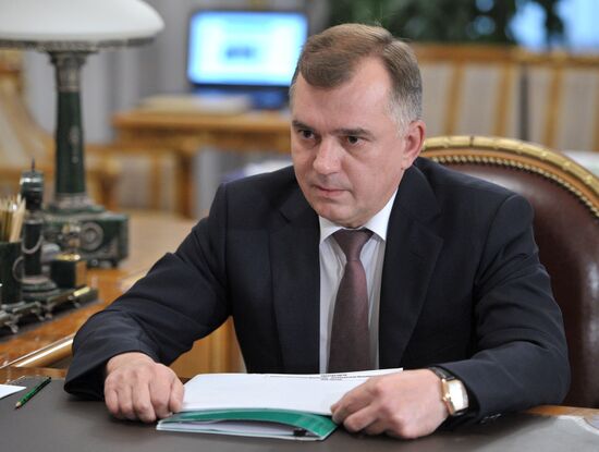 Vladimir Putin meets with Vladimir Kulishov