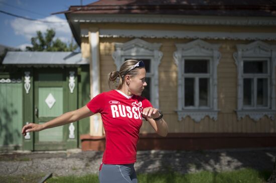 Russian speed skater Olga Graf